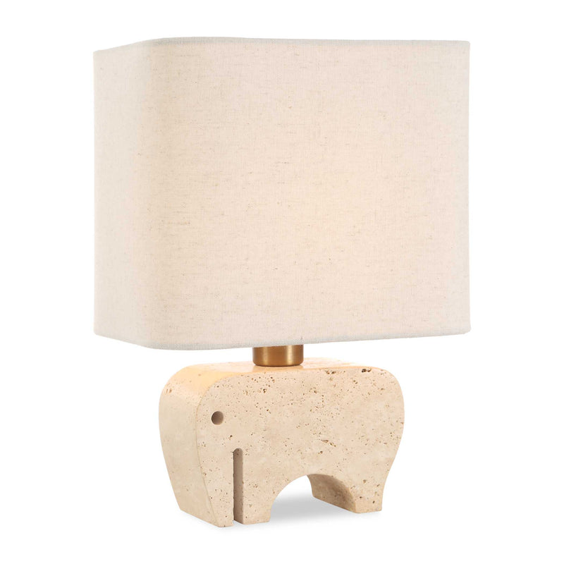 Lighting Tusk Travertine Accent Lamp 