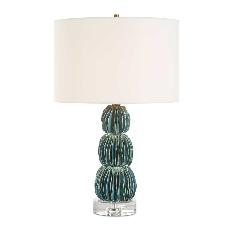 Lighting Bonaire Teal Blue Table Lamp 