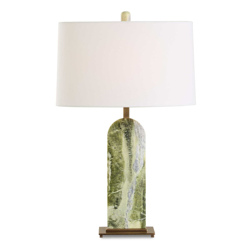 Lighting Moorea Green Marble Table Lamp 