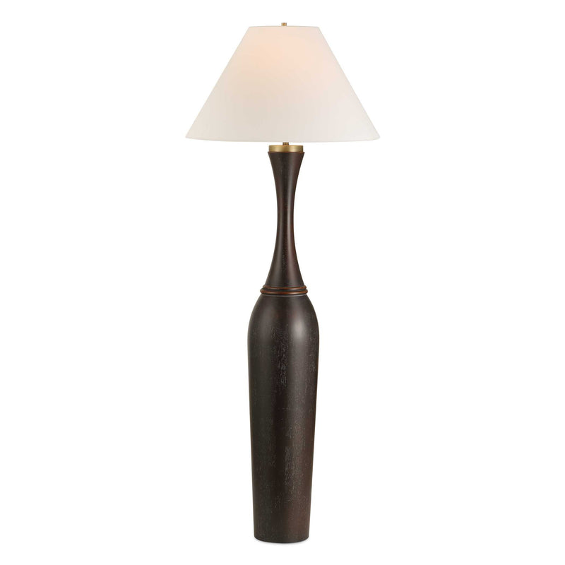 Lighting Pravin Dark Wood Floor Lamp 