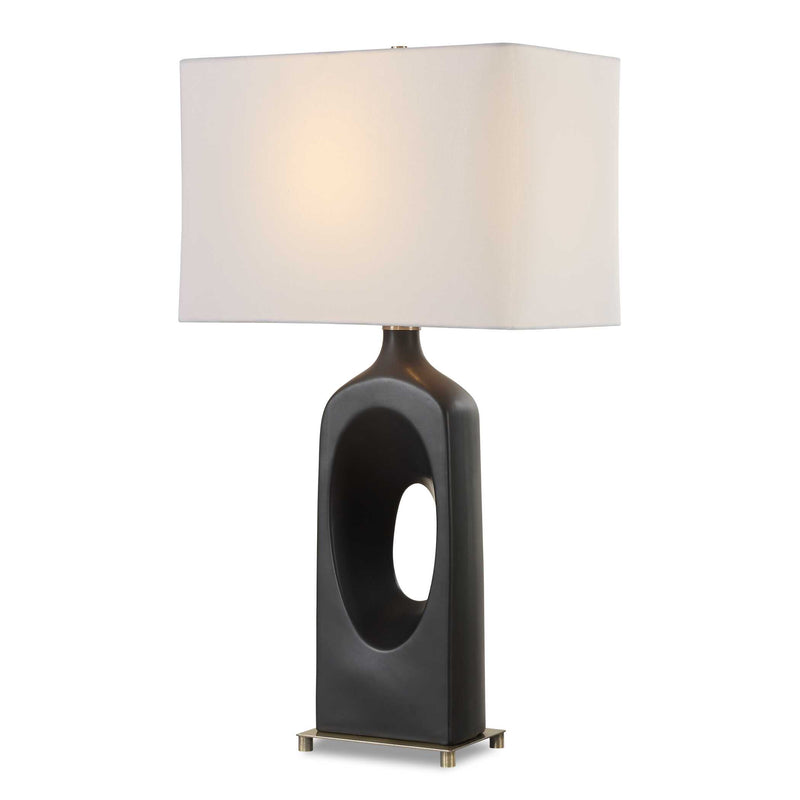 Lighting Void Matte Black Table Lamp 