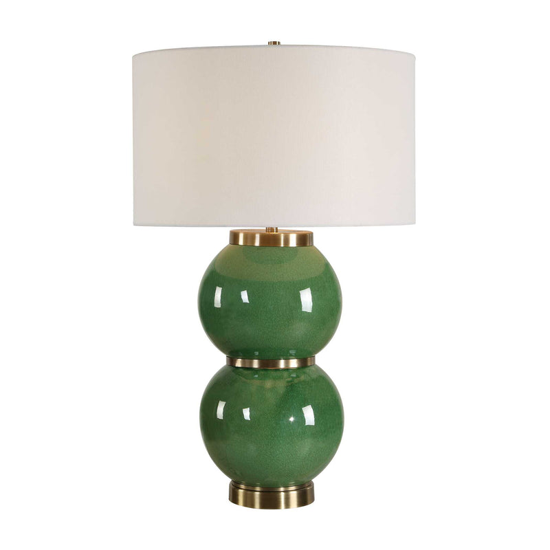 Lighting Banner Green Spheres Table Lamp 