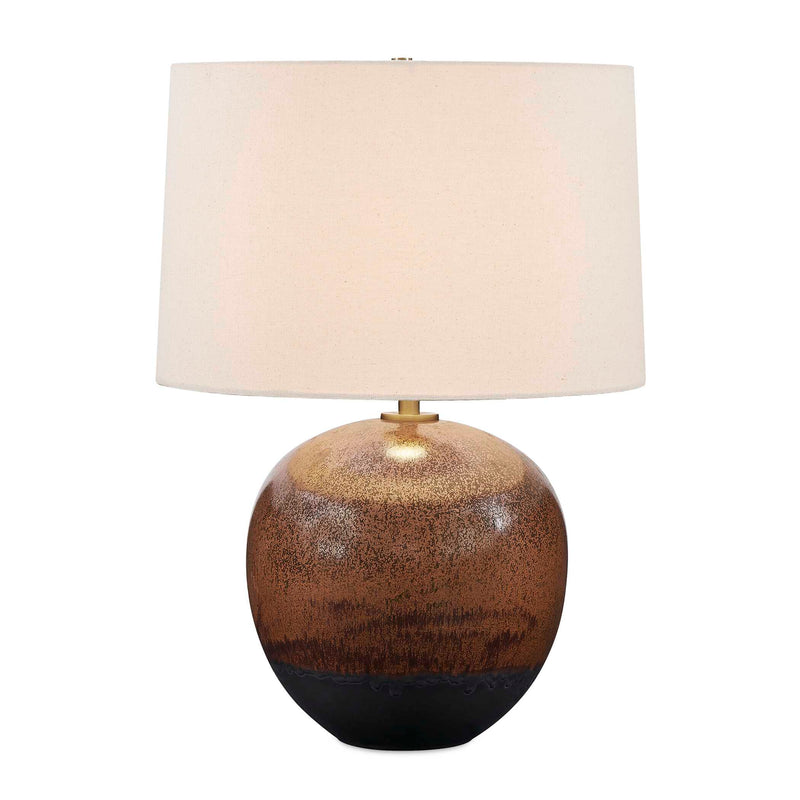 Lighting Brownell Rust Brown Table Lamp 