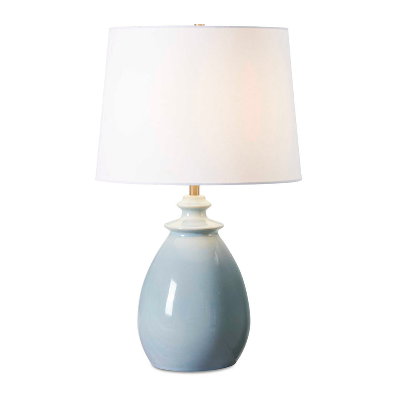 Lighting Lorene Light Blue Table Lamp 