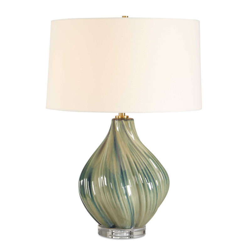Lighting Tausha Green Table Lamp 
