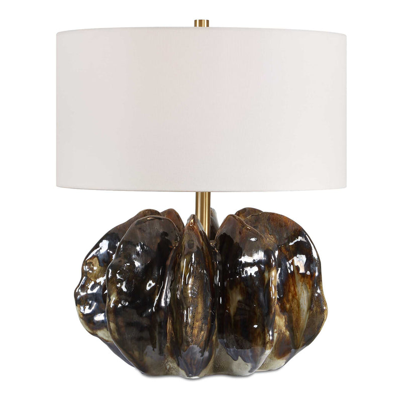 Lighting Jaudon Brown Glass Table Lamp 