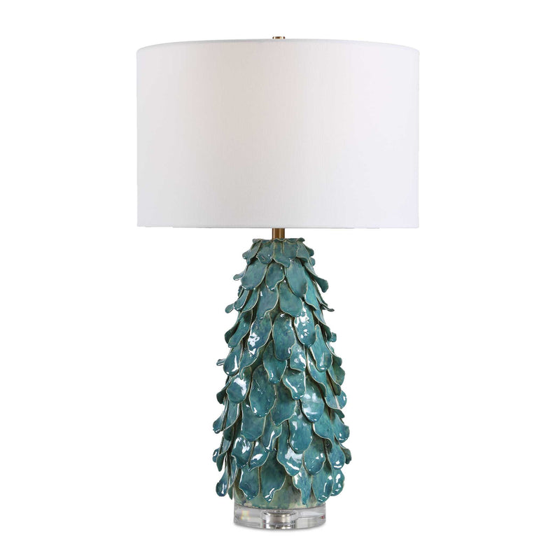 Lighting Mina Teal Blue Table Lamp 