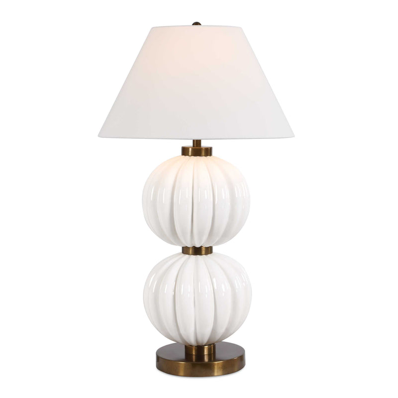 Lighting Irena White Sphere Table Lamp 
