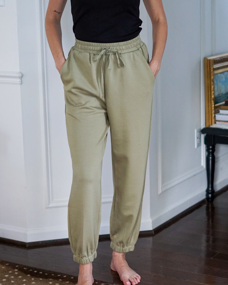 Lifestyle Cassandra Butter Modal Joggers // Olive 