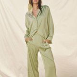 Lifestyle Luna Pants & Shirt Set // Pistachio 