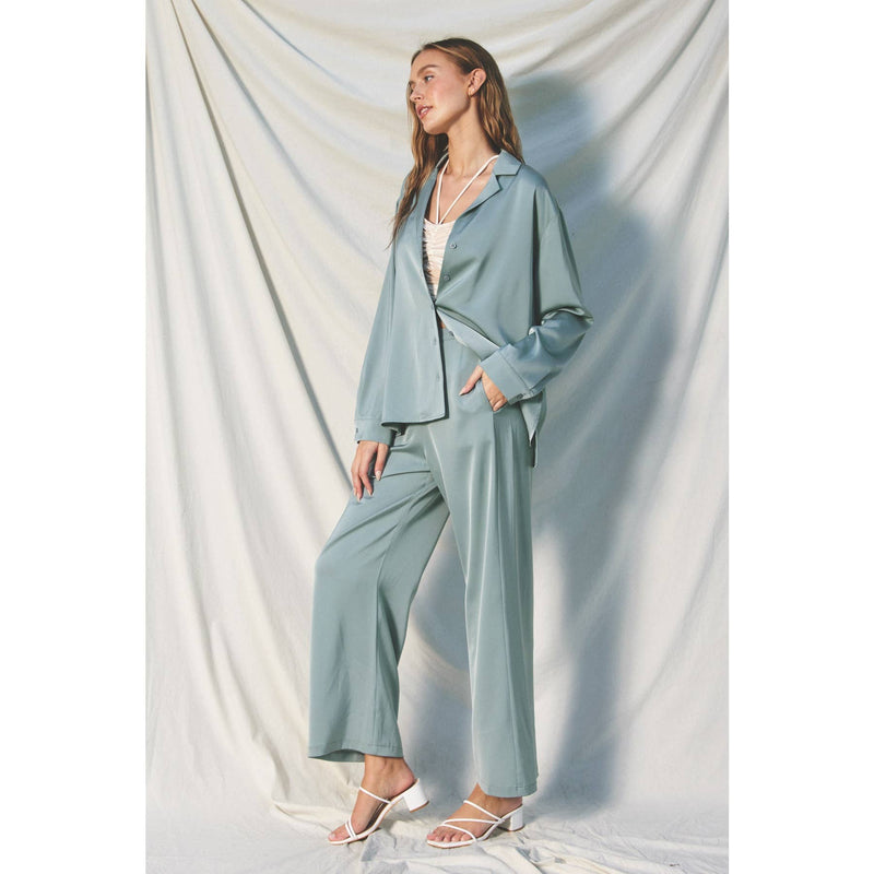  Luna Pants & Shirt Set // Seafoam 