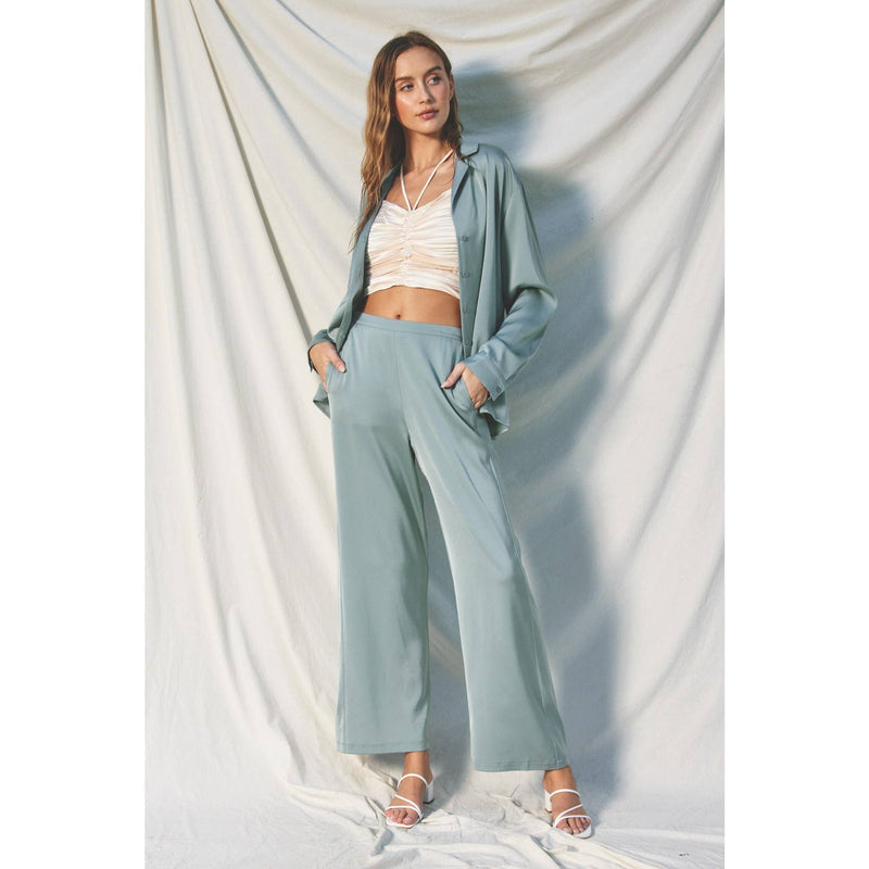  Luna Pants & Shirt Set // Seafoam Large 