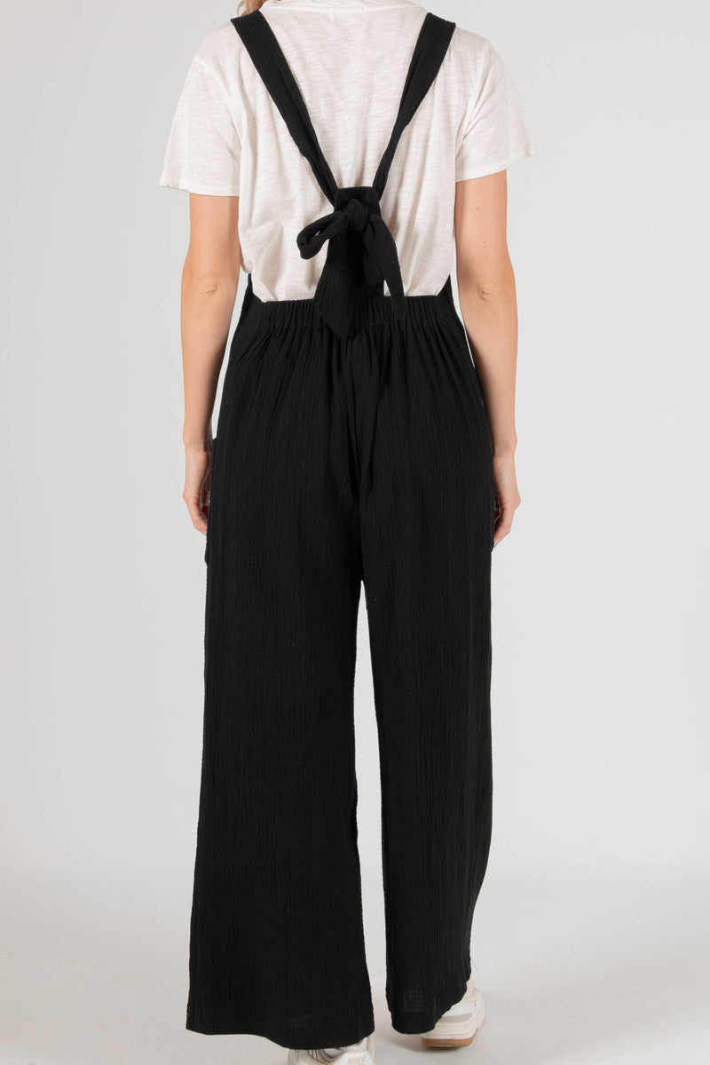 Lifestyle Margaux Bow Gauze Overalls 