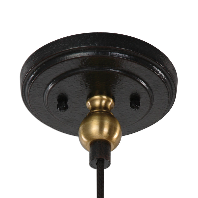 Lighting Adastra 1 Light Antique Brass Pendant 