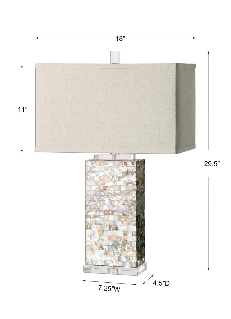 Lighting Aden Capiz Shell Lamp 