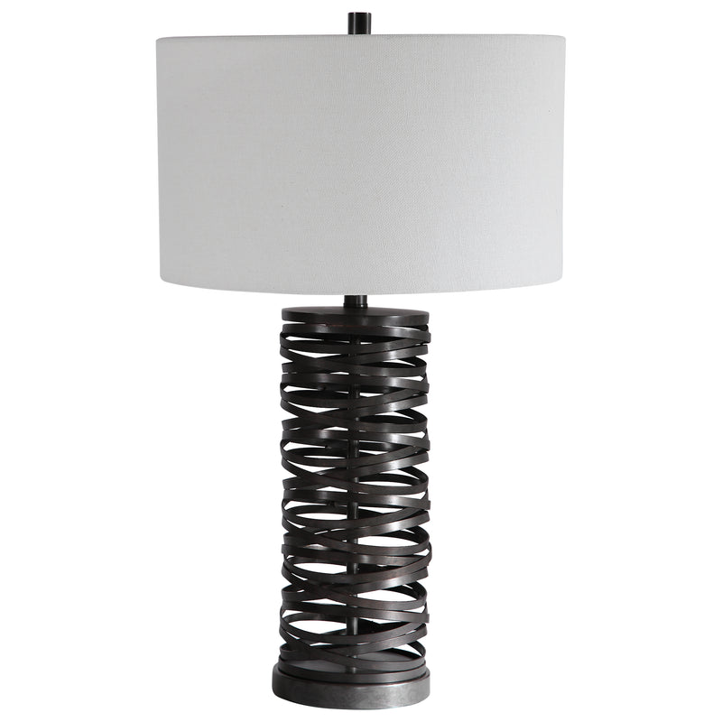 Lighting Alita Rust Black Table Lamp 
