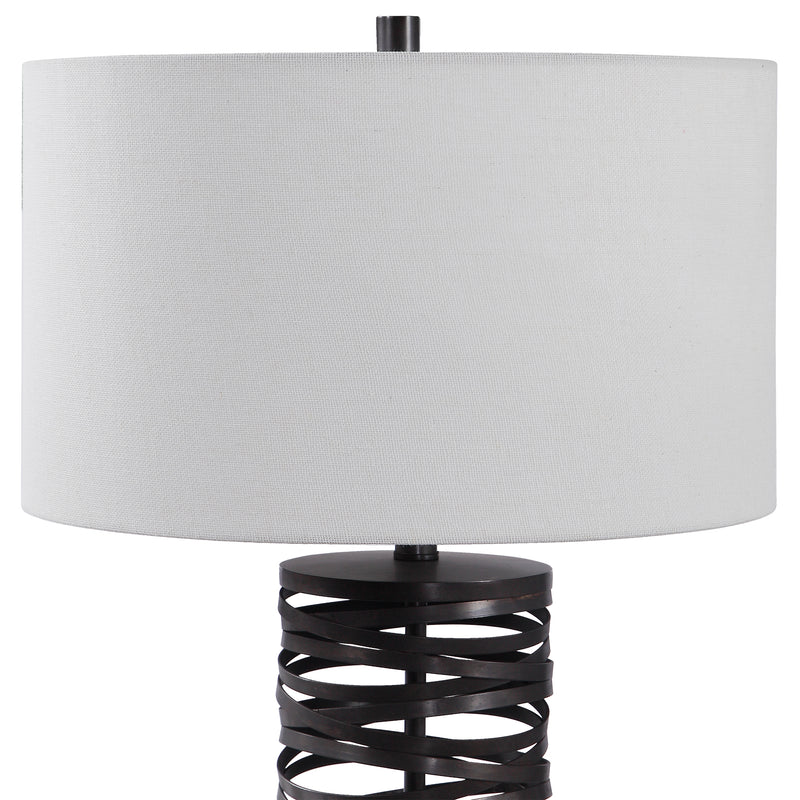 Lighting Alita Rust Black Table Lamp 