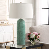 Lighting Andale Crackled Teal Table Lamp 