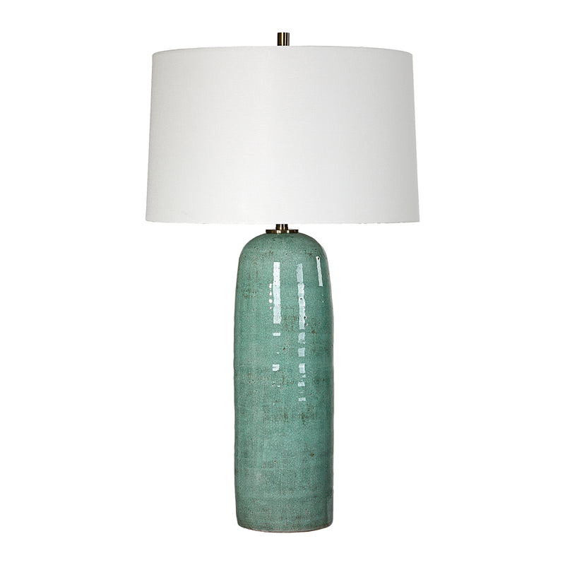 Lighting Andale Crackled Teal Table Lamp 
