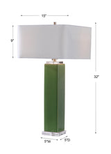 Lighting Aneeza Tropical Green Table Lamp 