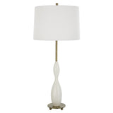 Lighting Annora Glossy White Table Lamp 