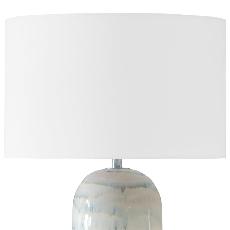 Lighting Arden White Glaze Table Lamp 