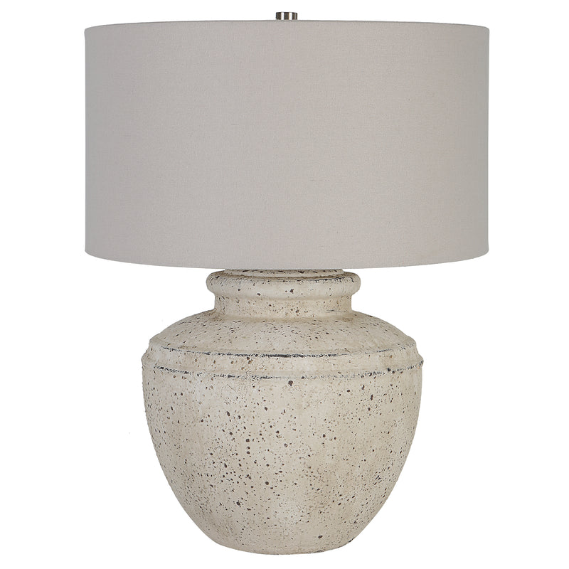 Lighting Artifact Aged Stone Table Lamp 