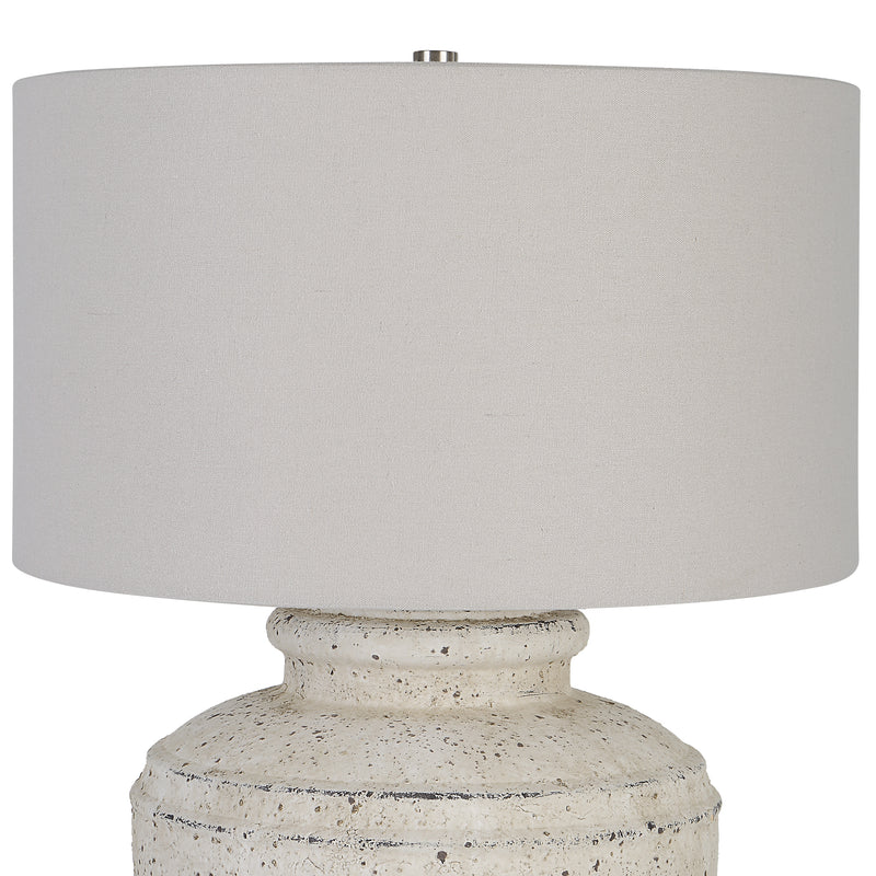 Lighting Artifact Aged Stone Table Lamp 