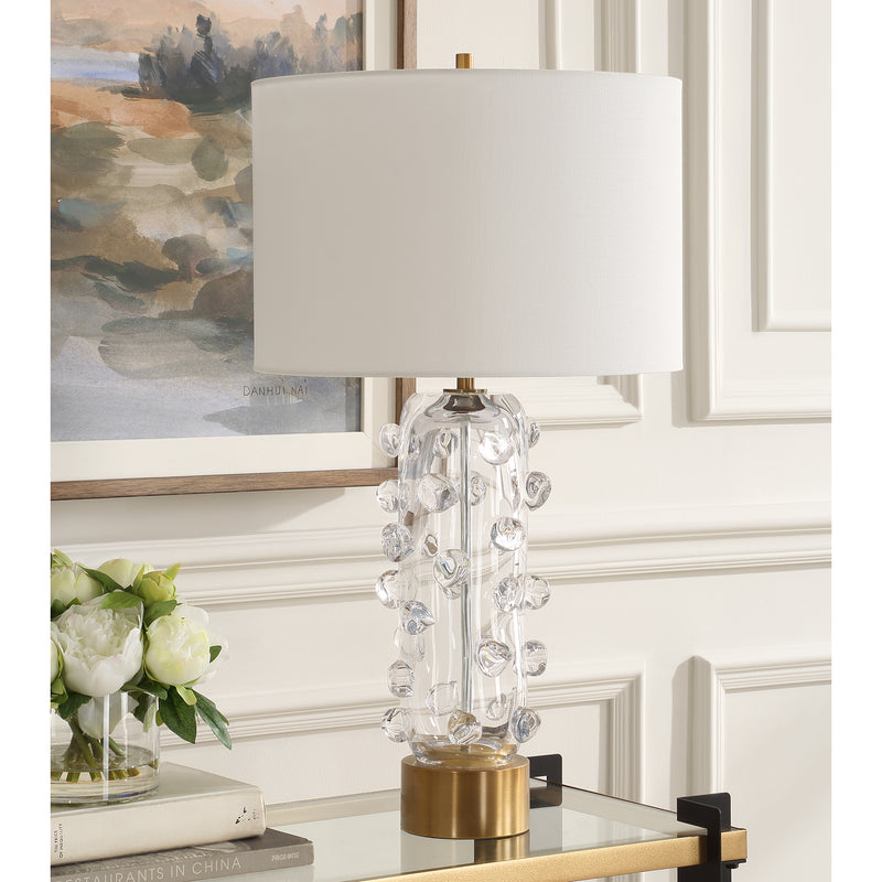 Lighting Aura Clear Glass Table Lamp 