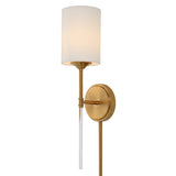 Lighting Awyr 1 Light Brass Sconce 