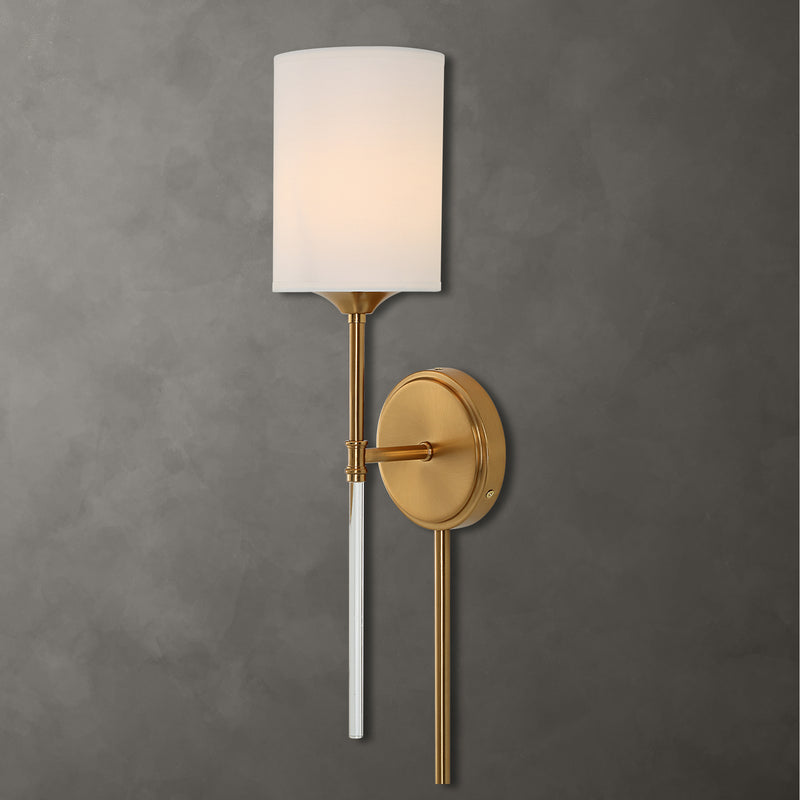 Lighting Awyr 1 Light Brass Sconce 