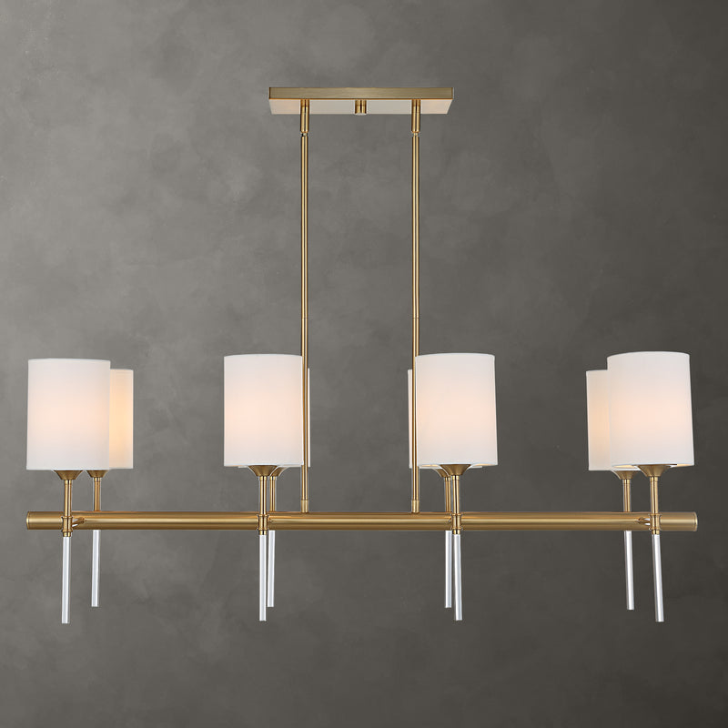 Lighting Awyr 8 Light Linear Chandelier 