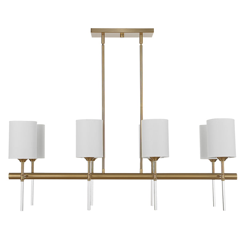 Lighting Awyr 8 Light Linear Chandelier 