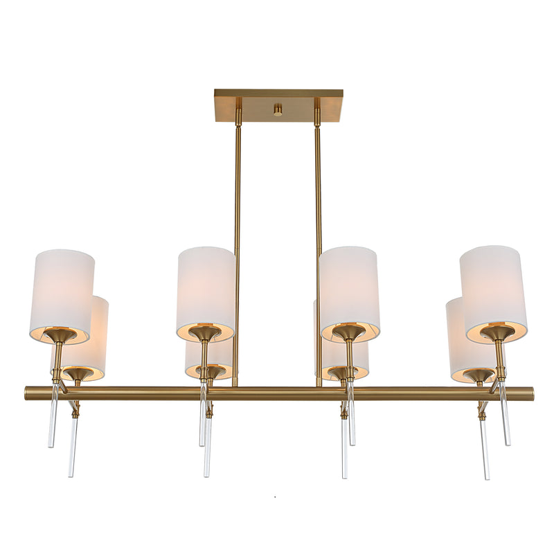 Lighting Awyr 8 Light Linear Chandelier 