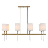 Lighting Awyr 8 Light Linear Chandelier 