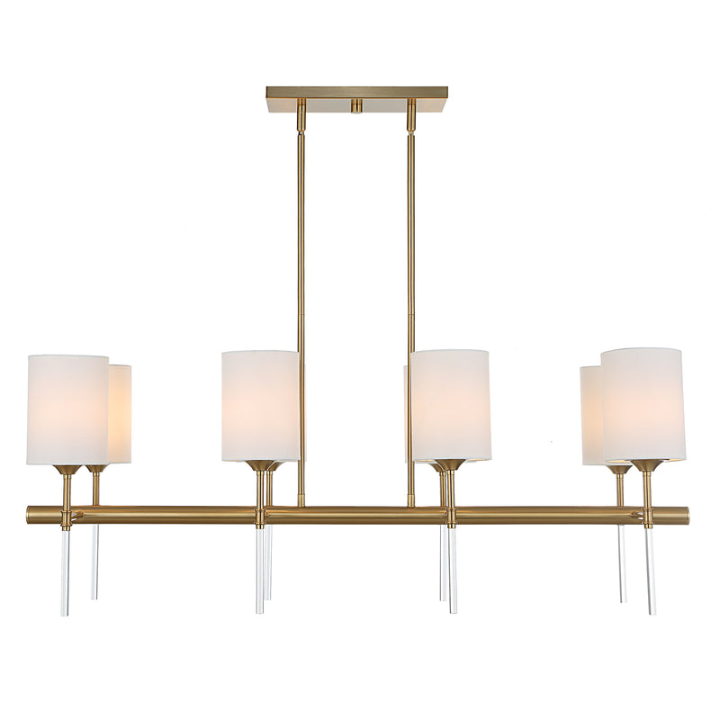 Lighting Awyr 8 Light Linear Chandelier 
