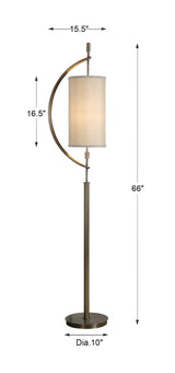 Lighting Balaour Antique Brass Floor Lamp 