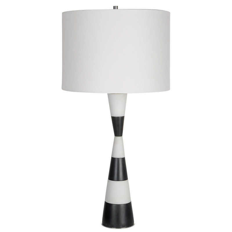 Lighting Bandeau Banded Stone Table Lamp 
