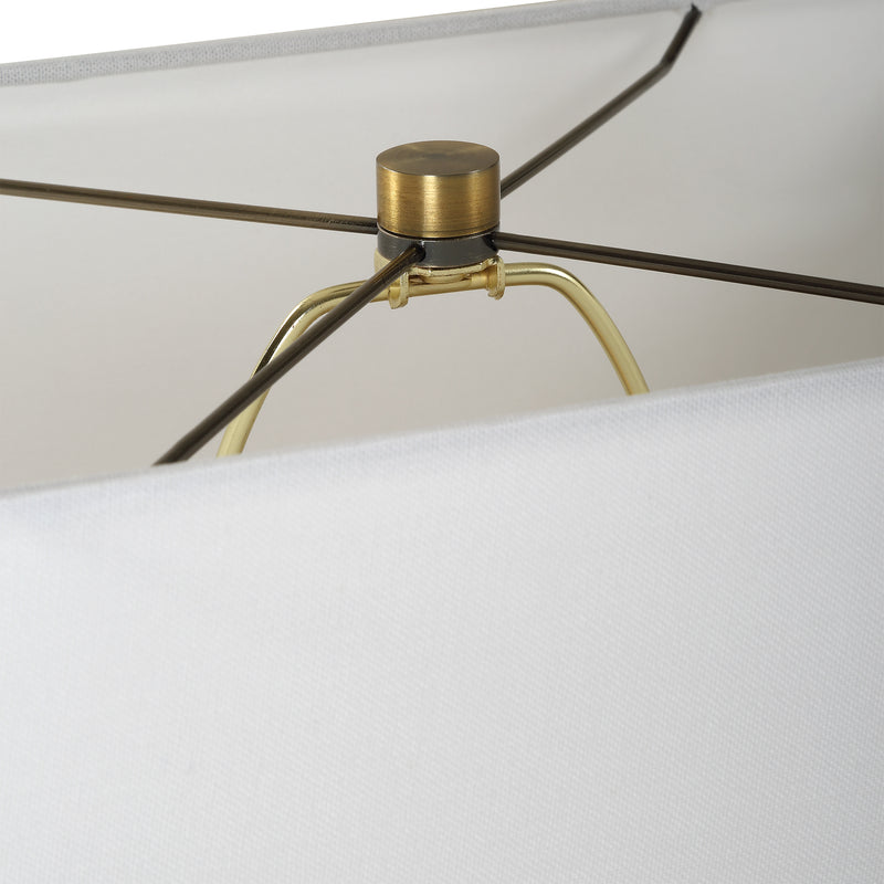 Lighting Basalt Black Stone Table Lamp 