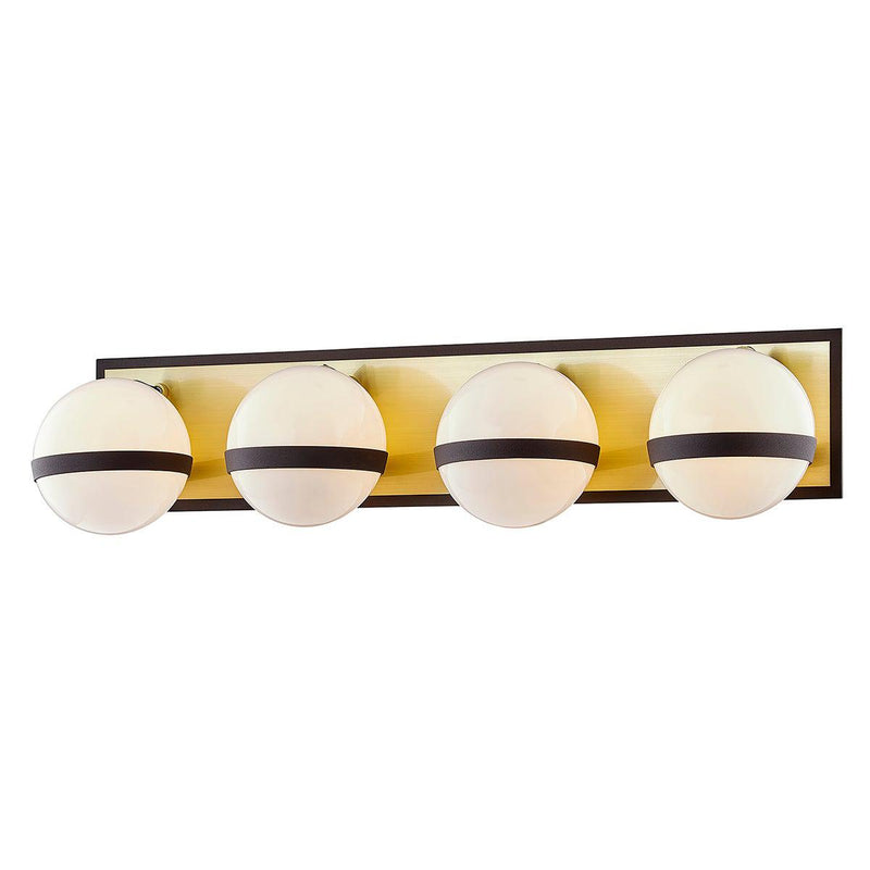 Lighting - Bath And Vanity Ace 4 Light Vanity // Textured Bronze Brushed Brass 