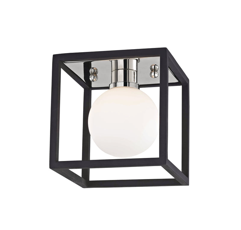 Lighting - Bath And Vanity Aira 1 Light Bath Bracket // Polished Nickel & Black 