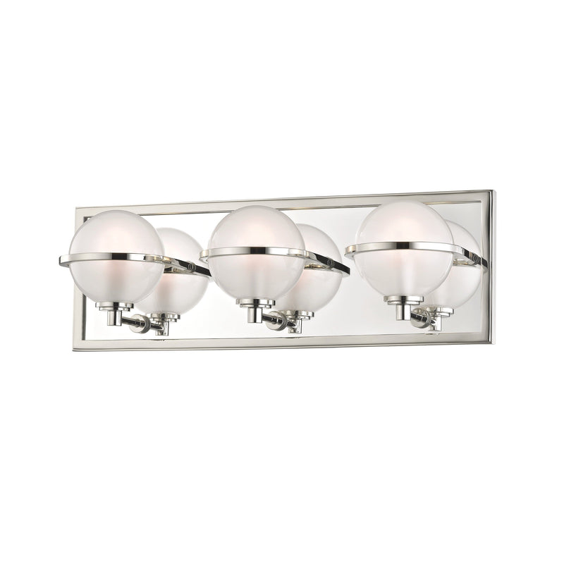 Lighting - Bath And Vanity Axiom 3 Light Bath Bracket // Polished Nickel 