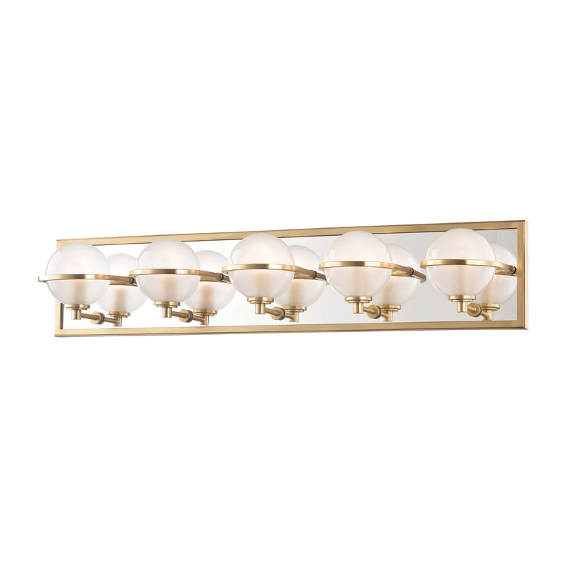 Lighting - Bath And Vanity Axiom 5 Light Bath Bracket // Aged Brass 