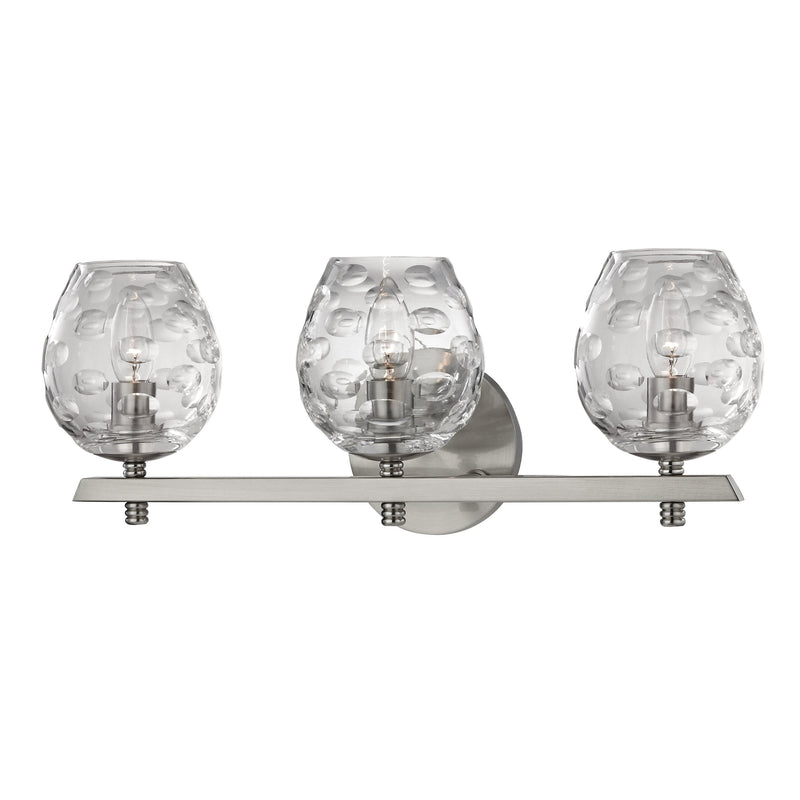 Lighting - Bath And Vanity Burns 3 Light Bath Bracket // Satin Nickel 