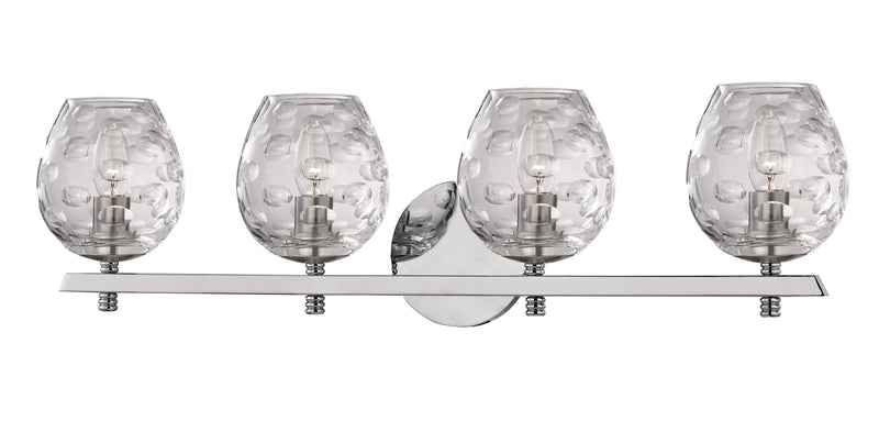 Lighting - Bath And Vanity Burns 4 Light Bath Bracket // Polished Nickel 