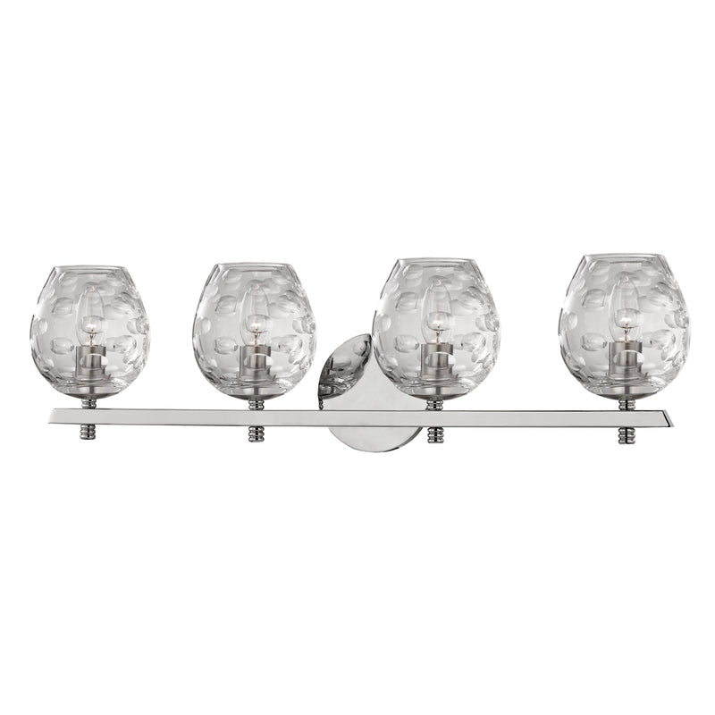 Lighting - Bath And Vanity Burns 4 Light Bath Bracket // Polished Nickel 