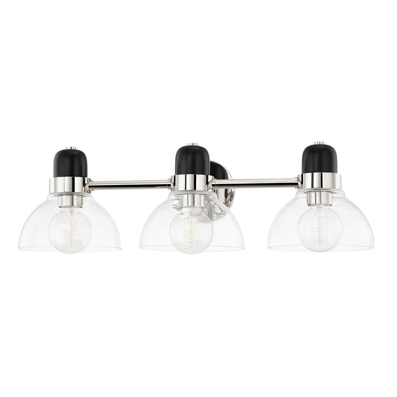 Lighting - Bath And Vanity Camile 3 Light Bath Bracket // Polished Nickel 