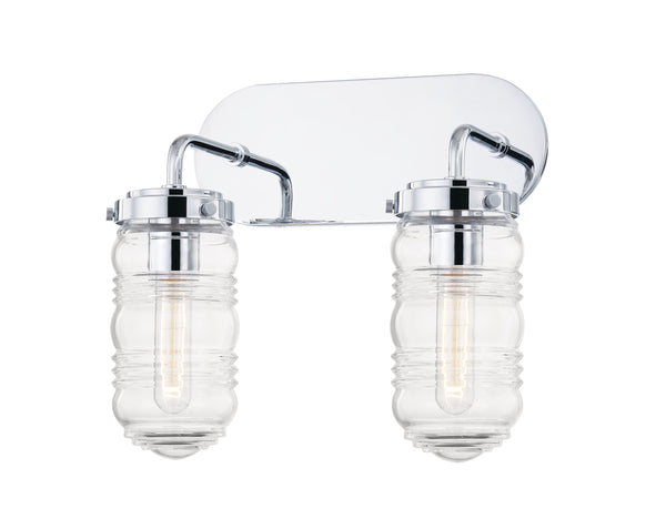 Lighting - Bath And Vanity Clara 2 Light Bath Bracket // Polished Chrome 