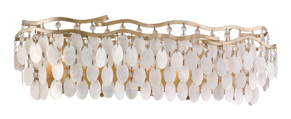 Lighting - Bath And Vanity Dolce 5 Light Bath // Champagne Leaf // Small 