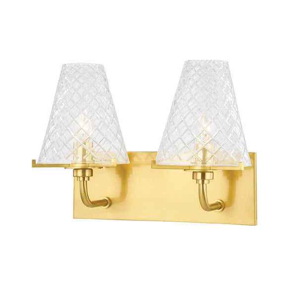 Lighting - Bath And Vanity Irene 2 Light Bath Bracket // Aged Brass 